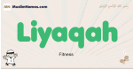 Liyaqah muslim boys name and meaning, islamic boys name Liyaqah