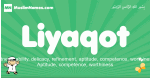 Liyaqot arabic boys name and meaning, quranic boys name Liyaqot