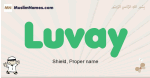 Luvay muslim boys name and meaning, islamic boys name Luvay