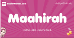 Maahirah arabic girls name and meaning, muslim girl name Maahirah