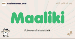 Maaliki muslim boys name and meaning, islamic boys name Maaliki