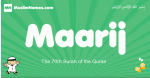 Maarij arabic boys name and meaning, quranic boys name Maarij