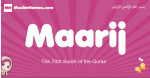 Maarij arabic girls name and meaning, quranic girls name Maarij