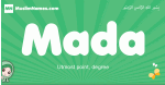 Mada arabic girl name and meaning, quranic girls name Mada