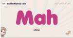Mah muslim girls name and meaning, islamic girls name Mah