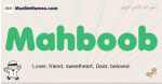 Mahboob muslim boys name and meaning, islamic boys name Mahboob