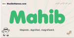 Mahib muslim boys name and meaning, islamic boys name Mahib