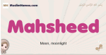 Mahsheed muslim girls name and meaning, islamic girls name Mahsheed