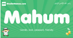 Mahum arabic boys name and meaning, quranic boys name Mahum