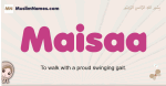 Maisaa muslim girls name and meaning, islamic girls name Maisaa