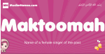 Maktoomah arabic girls name and meaning, muslim girl name Maktoomah