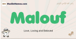 Malouf muslim boys name and meaning, islamic boys name Malouf
