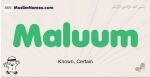 Maluum muslim boys name and meaning, islamic boys name Maluum