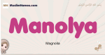 Manolya muslim girls name and meaning, islamic girls name Manolya