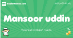 Mansoor-uddin arabic boys name and meaning, quranic boys name Mansoor-uddin