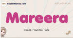 Mareera muslim girls name and meaning, islamic girls name Mareera