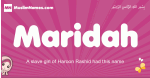 Maridah arabic girls name and meaning, muslim girl name Maridah