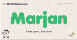 Marjan muslim boys name and meaning, islamic boys name Marjan