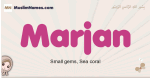Marjan muslim girls name and meaning, islamic girls name Marjan