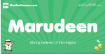 Marudeen arabic boys name and meaning, quranic boys name Marudeen