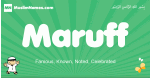 Maruff arabic boys name and meaning, quranic boys name Maruff