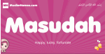 Masudah arabic girls name and meaning, muslim girl name Masudah