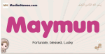 Maymun muslim girls name and meaning, islamic girls name Maymun