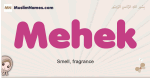 Mehek muslim girls name and meaning, islamic girls name Mehek