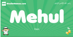 Mehul arabic boys name and meaning, quranic boys name Mehul