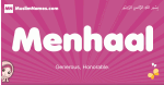 Menhaal arabic girls name and meaning, quranic girls name Menhaal