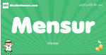 Mensur arabic boys name and meaning, quranic boys name Mensur