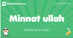 Minnat-ullah arabic boys name and meaning, quranic boys name Minnat-ullah