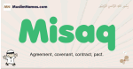 Misaq muslim boys name and meaning, islamic boys name Misaq