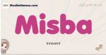 Misba muslim girls name and meaning, islamic girls name Misba