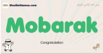 Mobarak muslim boys name and meaning, islamic boys name Mobarak