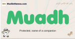 Muadh muslim boys name and meaning, islamic boys name Muadh