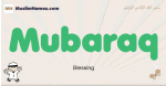 Mubaraq muslim boys name and meaning, islamic boys name Mubaraq