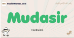 Mudasir muslim boys name and meaning, islamic boys name Mudasir