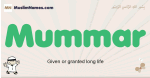 Mummar muslim boys name and meaning, islamic boys name Mummar