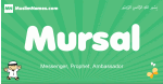 Mursal arabic boys name and meaning, quranic boys name Mursal