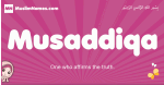 Musaddiqa arabic girls name and meaning, muslim girl name Musaddiqa