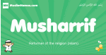 Musharrif arabic boys name and meaning, quranic boys name Musharrif