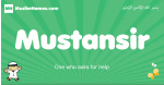 Mustansir arabic boys name and meaning, quranic boys name Mustansir
