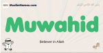 Muwahid muslim boys name and meaning, islamic boys name Muwahid