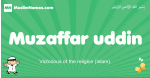 Muzaffar-uddin arabic boys name and meaning, quranic boys name Muzaffar-uddin