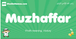 Muzhaffar arabic boys name and meaning, quranic boys name Muzhaffar