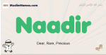 Naadir muslim boys name and meaning, islamic boys name Naadir