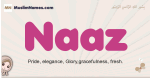 Naaz muslim girls name and meaning, islamic girls name Naaz