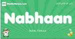 Nabhaan arabic boys name and meaning, quranic boys name Nabhaan