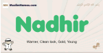 Nadhir muslim boys name and meaning, islamic boys name Nadhir